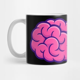 Brain Cartoon Illustration Mug